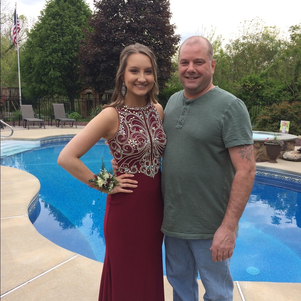 Dark Red Prom Dress